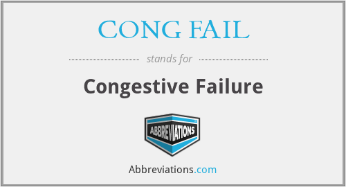 What does CONG FAIL stand for?